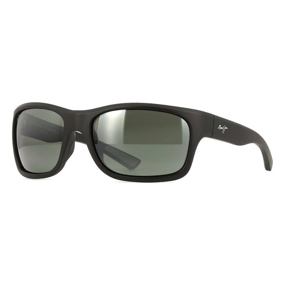 New MAUI JIM Ano Nui Black Polarised Square MJ0681S 001 Sunglasses Women - Picture 1 of 4